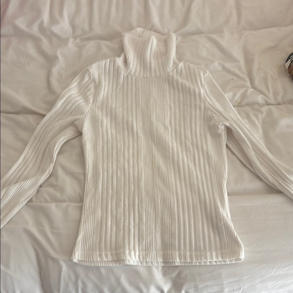 White Turtleneck Sweater